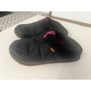 Teva Ember Women's Black Quilted Slip On Casual Mule‎ Slippers Shoes Size 7